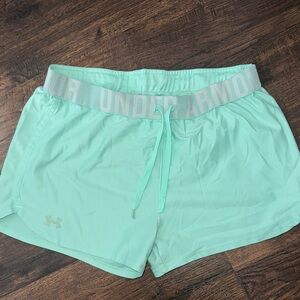 Under Armour Women's Light Green Athletic Shorts